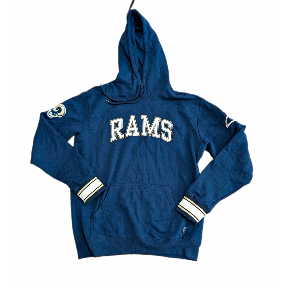 NFL Team Apparel Los Angeles Rams NFL Blue Pullover Hoodie Sweatshirt XS